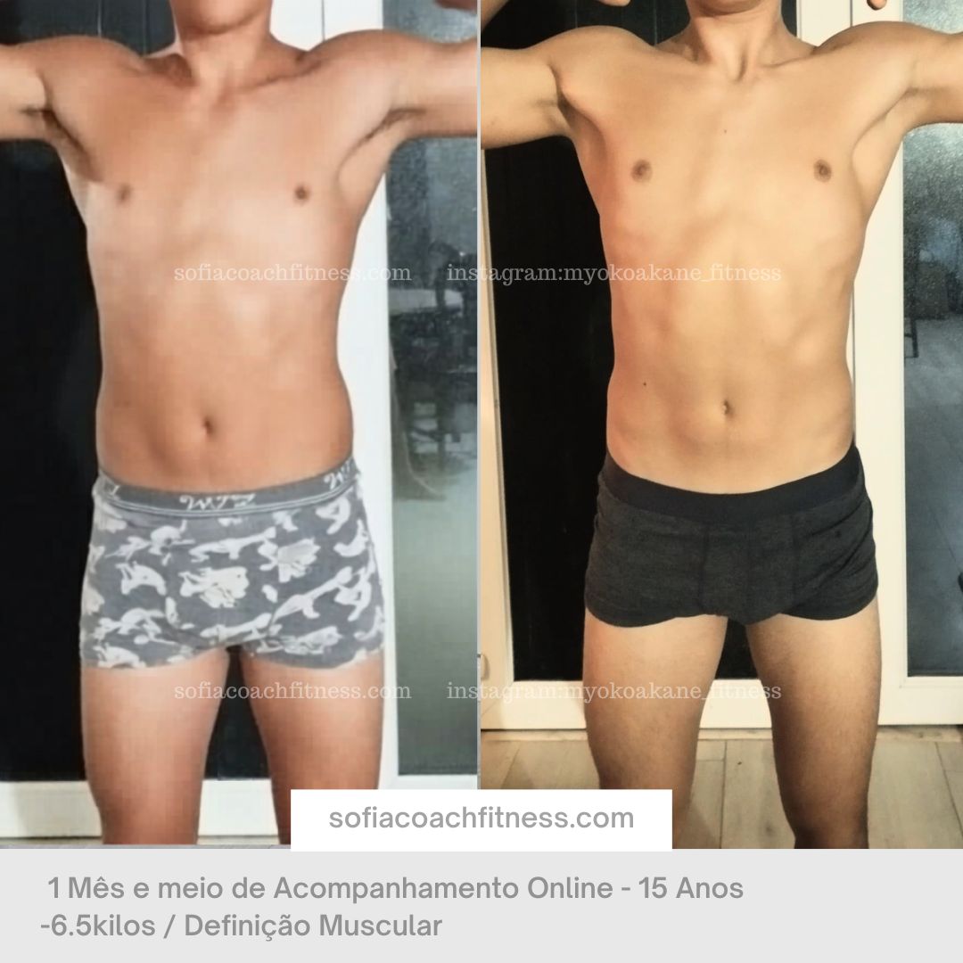 Physical transformation focused on muscle hypertrophy and definition