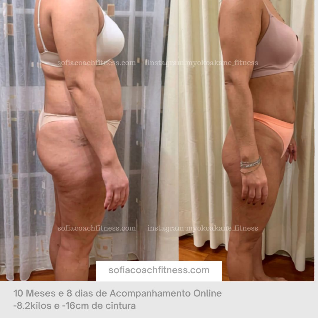 Before & after fat loss transformation with training and nutrition strategy