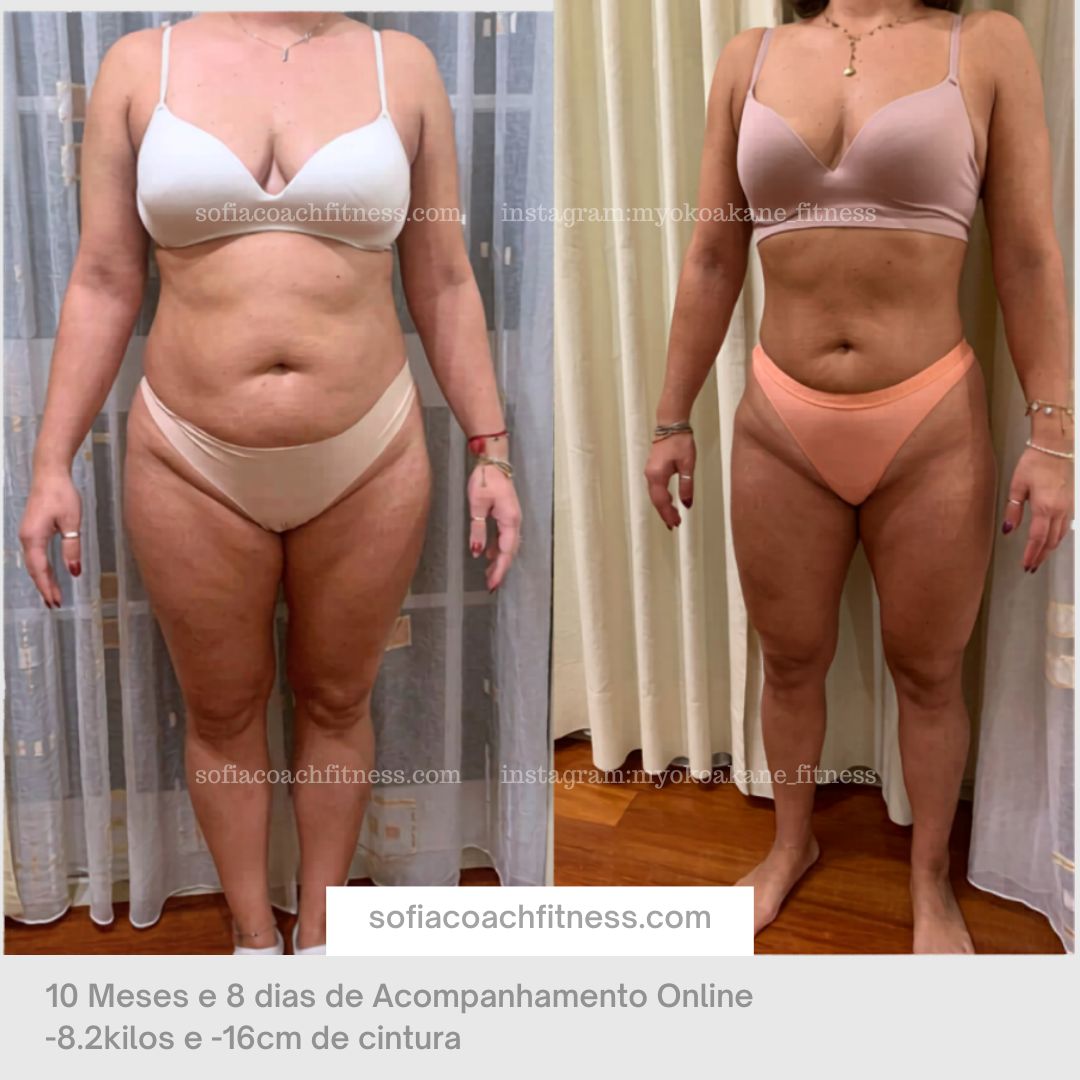 Real weight loss results – online fitness coaching in Portugal