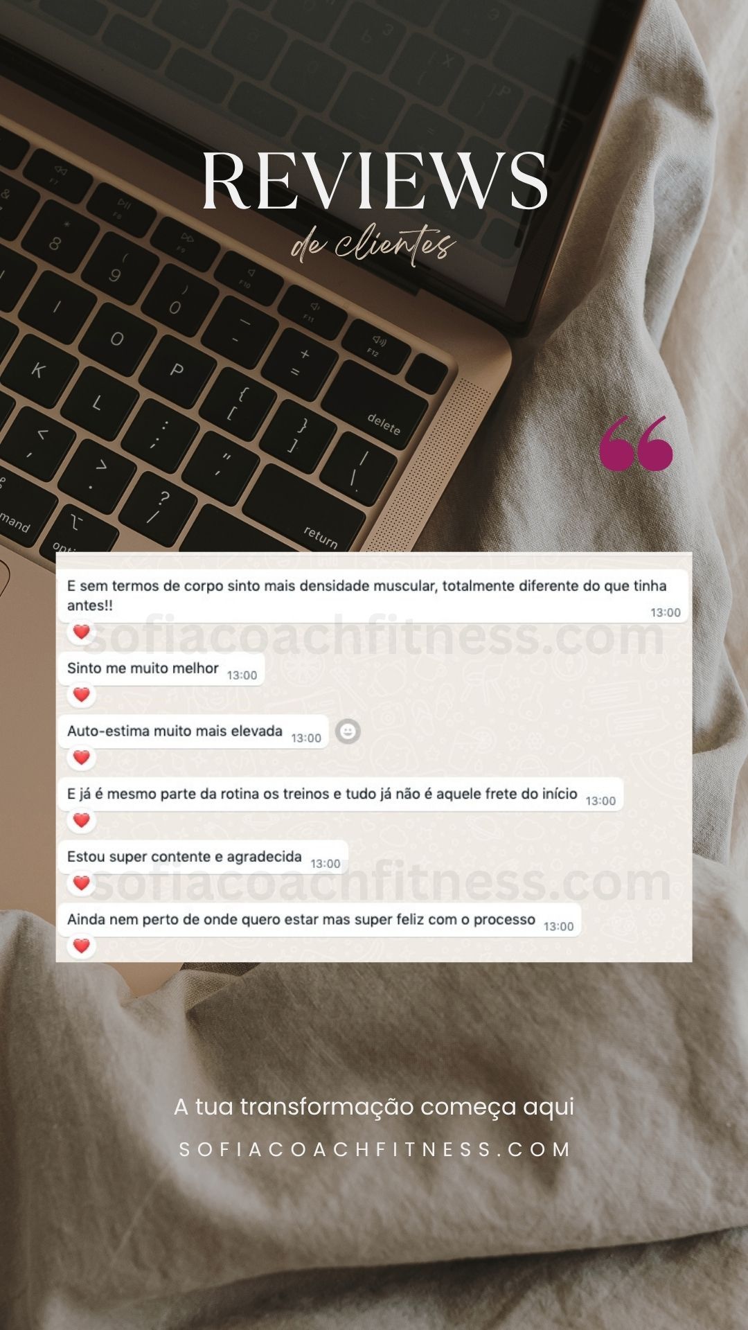 Cliente mostra evolução corporal com coaching fitness personalizado