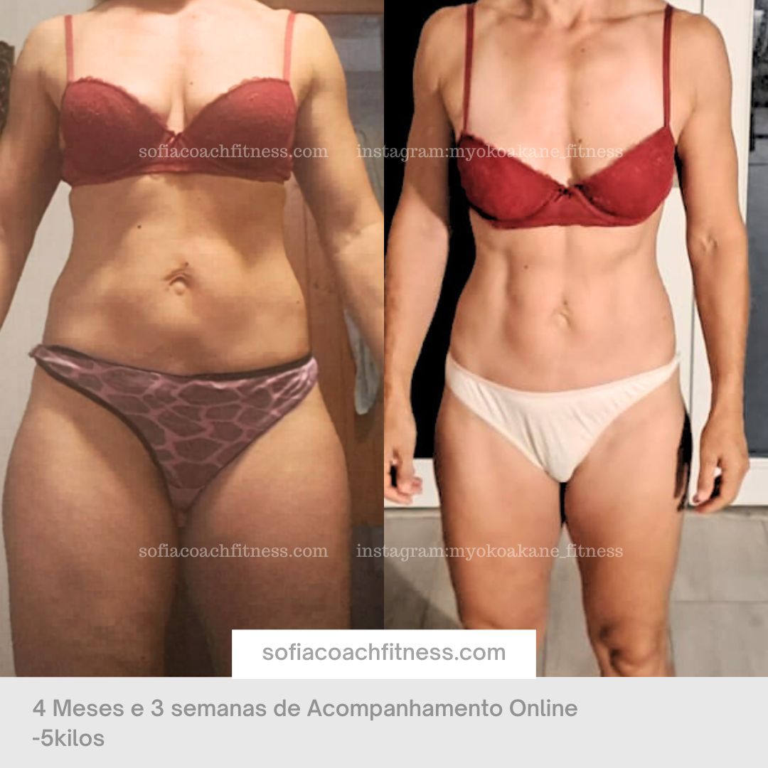 Transformação corporal com foco em definição muscular e perda de gordura