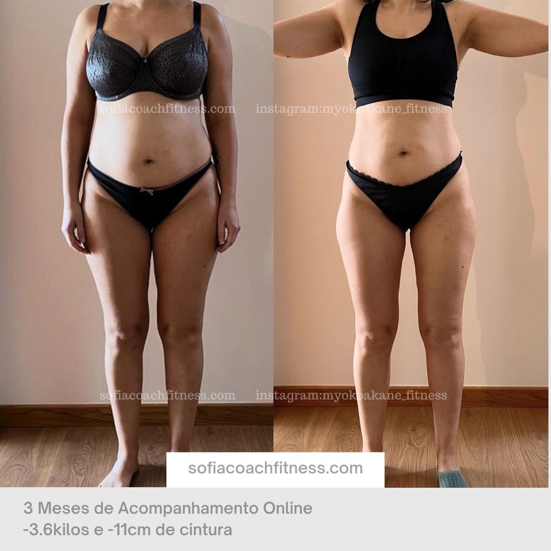 Transformação física com redução visível da gordura abdominal