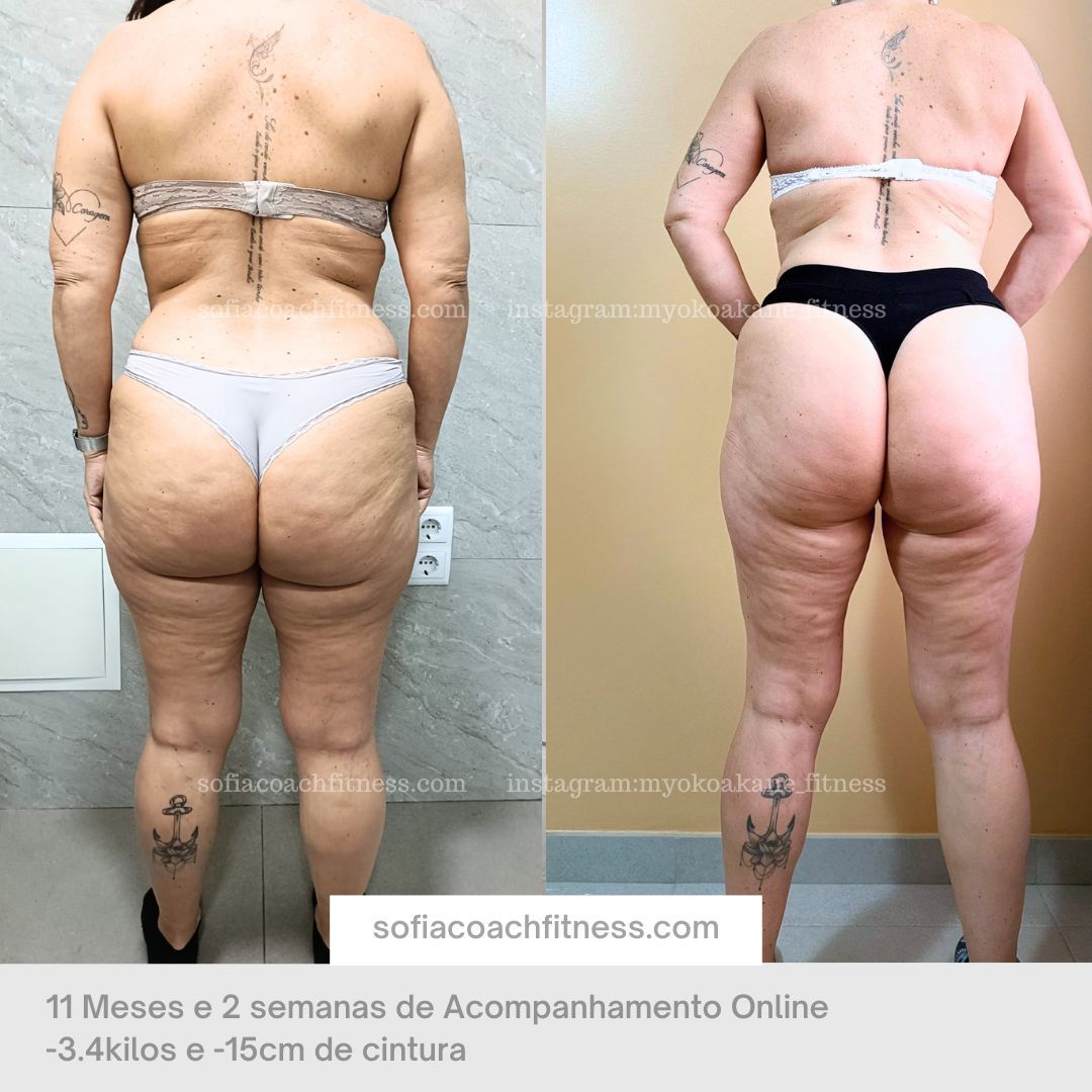 Female body transformation with online training and nutrition plan
